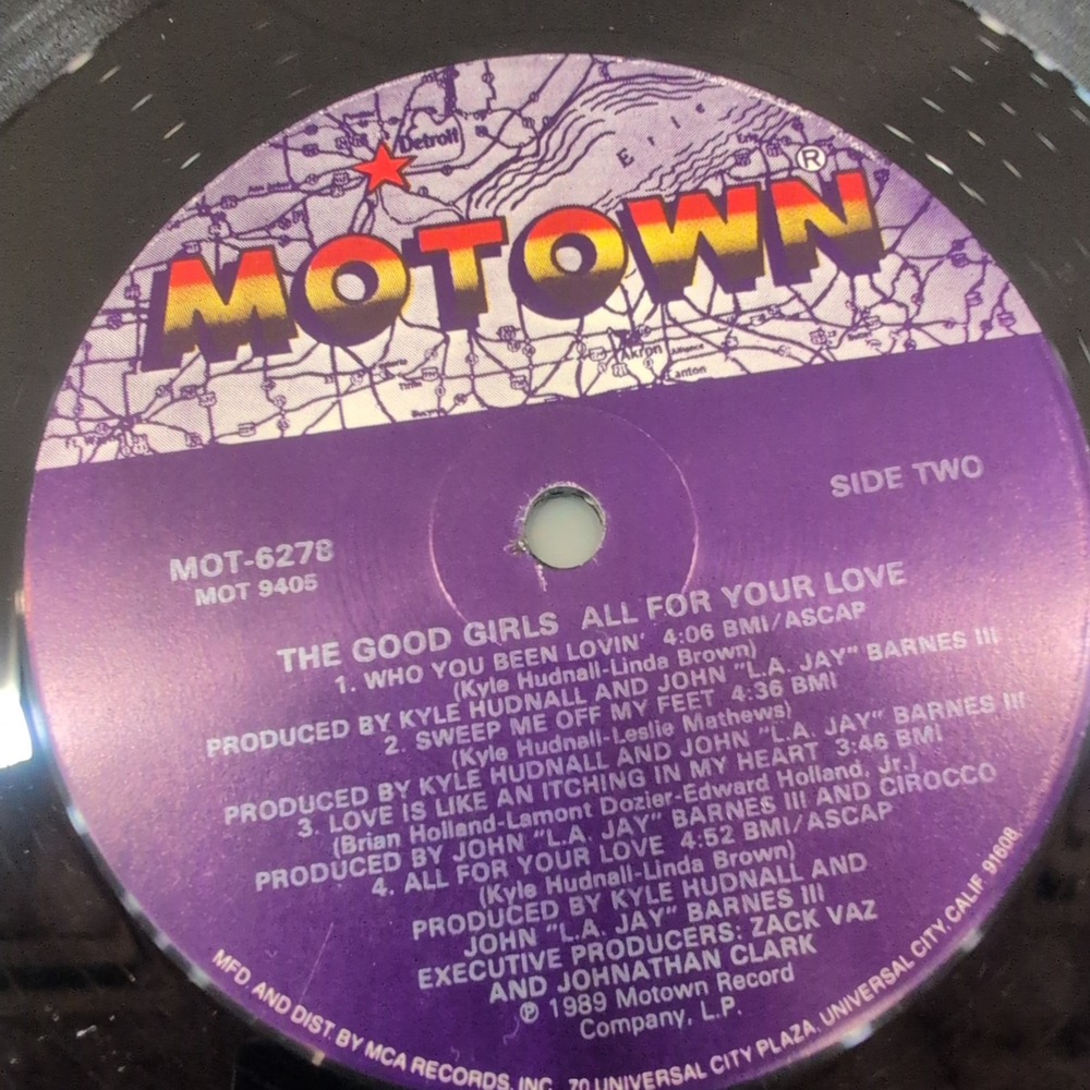 The Good Girls All For Your Love Vinyl LP Motown 1989 MOT-6278 New Jack Swing - Picture 8 of 8